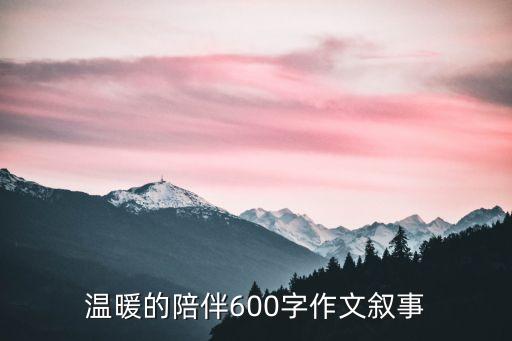 溫暖的陪伴600字作文敘事