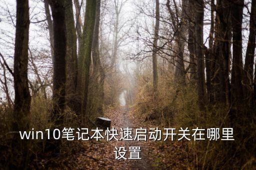 win10筆記本快速啟動開關(guān)在哪里設(shè)置