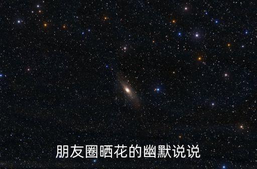朋友圈曬花的幽默說說