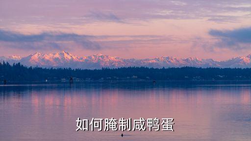 如何腌制咸鴨蛋