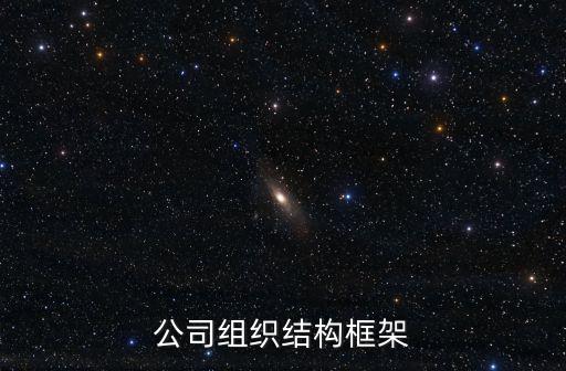 公司組織結構框架