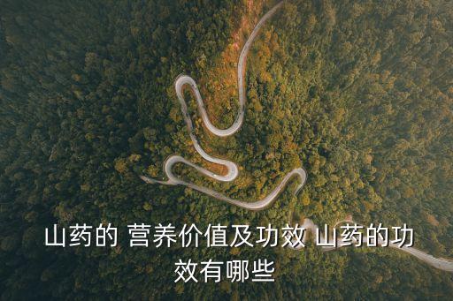  山藥的 營(yíng)養(yǎng)價(jià)值及功效 山藥的功效有哪些