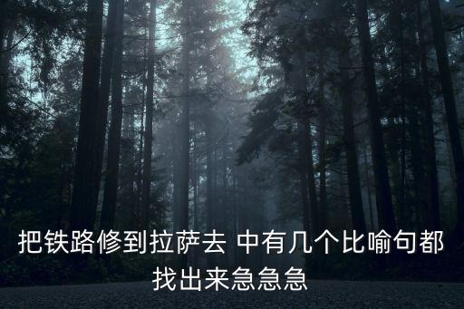 把鐵路修到拉薩去，把鐵路修到拉薩去 中有幾個(gè)比喻句都找出來急急急