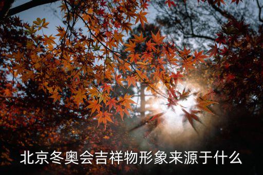 北京冬奧會吉祥物形象來源于什么