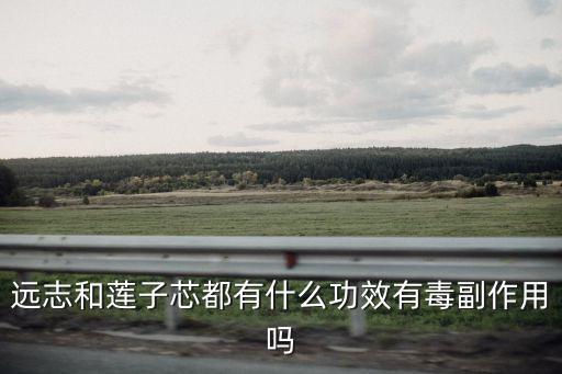 遠志和蓮子芯都有什么功效有毒副作用嗎
