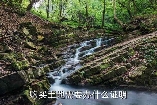土地證明，購買土地需要辦什么證明