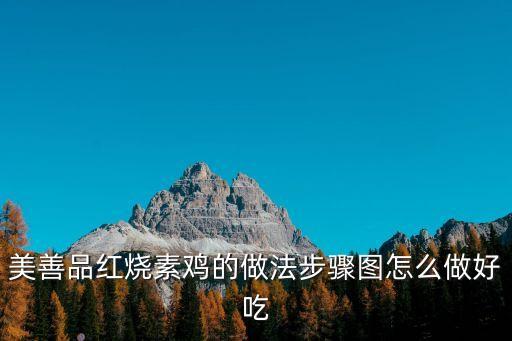 紅燒素雞的做法，美善品紅燒素雞的做法步驟圖怎么做好吃
