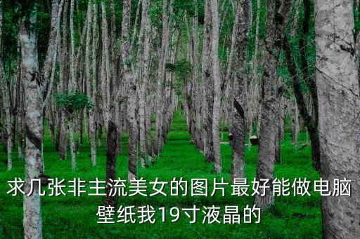 求幾張非主流美女的圖片最好能做電腦壁紙我19寸液晶的