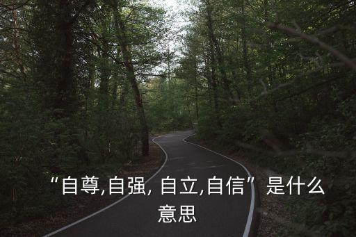 自立是什么意思,第二集:自尊自強(qiáng)不息