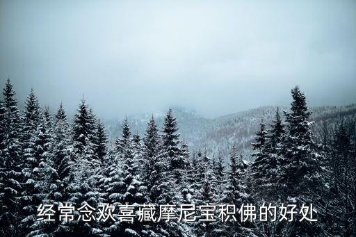 經(jīng)常念歡喜藏摩尼寶積佛的好處