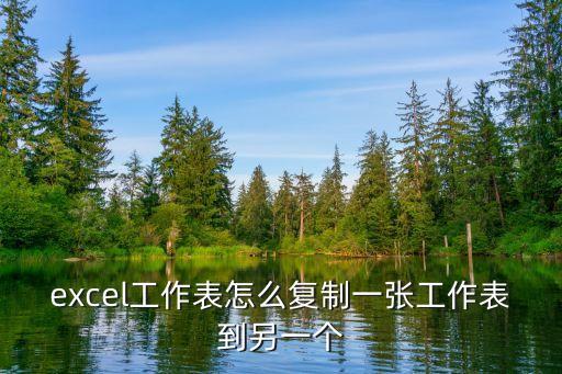 excel工作表怎么復(fù)制一張工作表到另一個(gè)