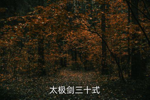 太極劍三十式