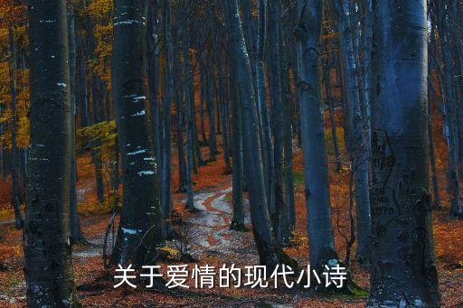 關于愛情的現代小詩