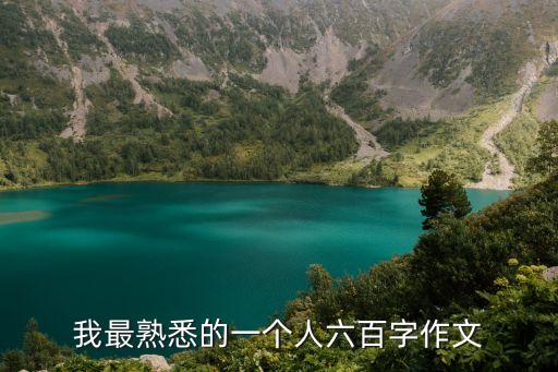 我最熟悉的一個人六百字作文