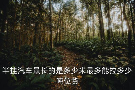 半掛汽車最長的是多少米最多能拉多少噸位貨