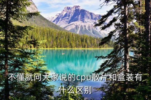 不懂就問大家說的cpu散片和盒裝有什么區別