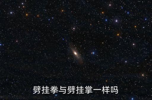 劈掛拳與劈掛掌一樣嗎
