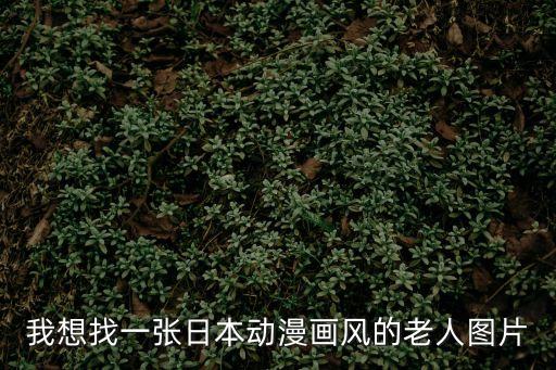我想找一張日本動漫畫風的老人圖片