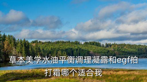 草本美學水油平衡調(diào)理凝露和egf拍打霜哪個適合我