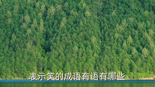 表示笑的成語有語有哪些
