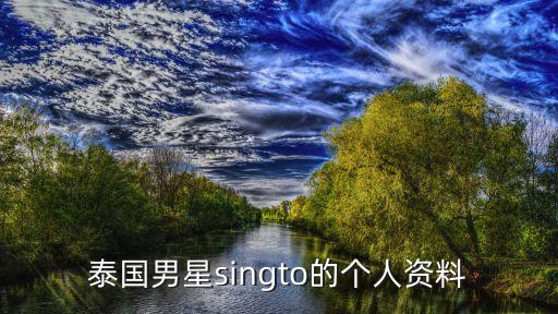 泰國男星singto的個人資料