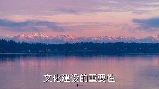 文化建設的意義，社會主義文化建設的重要性