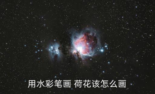 用水彩筆畫 荷花該怎么畫
