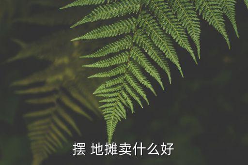 地攤,沒有營業執照也可以擺地攤!
