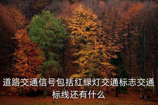道路交通信號包括紅綠燈交通標志交通標線還有什么