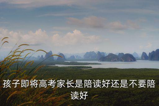 孩子即將高考家長是陪讀好還是不要陪讀好