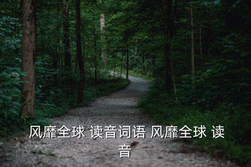 風靡的讀音,第二集:風靡全球的名人
