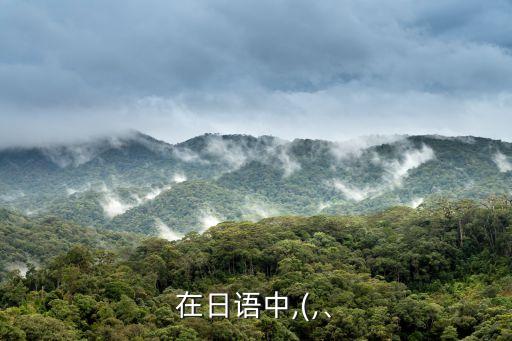 在日語中,(,、