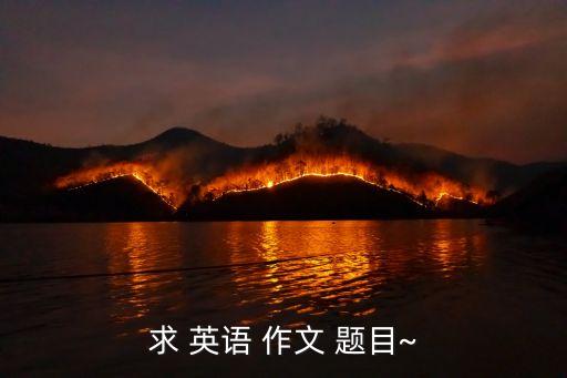 求 英語 作文 題目~