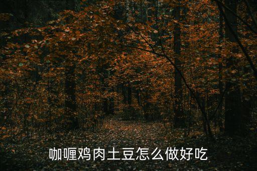 咖喱雞肉土豆怎么做好吃