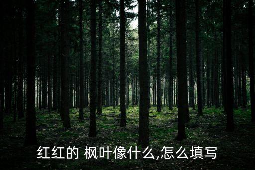 什么的楓葉,第二集:紅楓樹下的春天