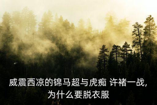 威震西涼的錦馬超與虎癡 許褚一戰(zhàn),為什么要脫衣服
