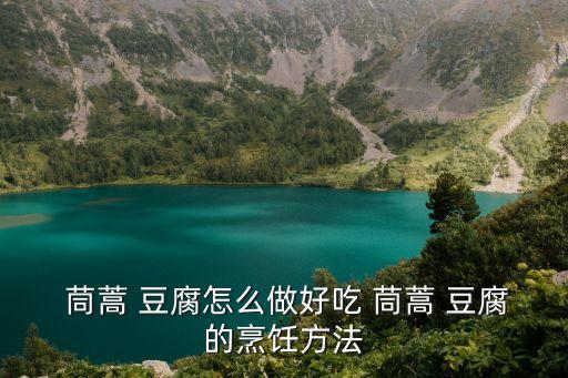  茼蒿 豆腐怎么做好吃 茼蒿 豆腐的烹飪方法