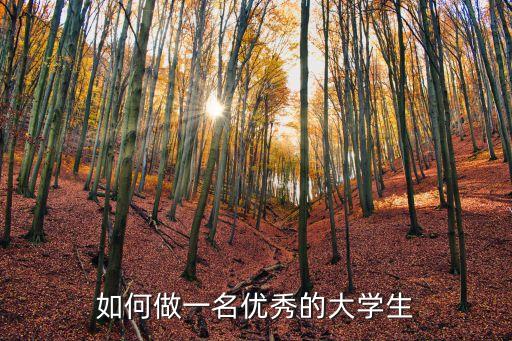 如何做一名優秀的大學生