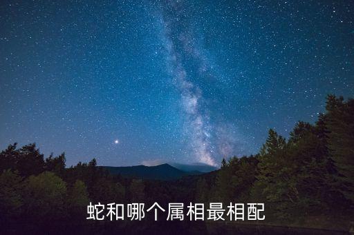 蛇和哪個屬相最相配
