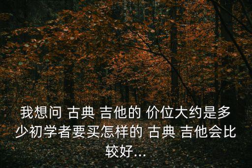 古典吉他價位,初學者選擇樂器最好有專業人士伴奏