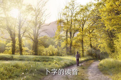 卜字的讀音