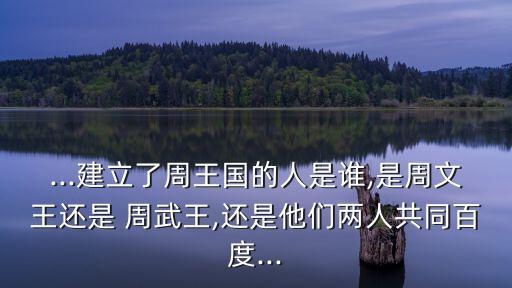 周武王簡介,周武王姬發之子