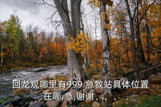 回龍觀哪里有999 急救站具體位置在哪,急,謝謝、、、