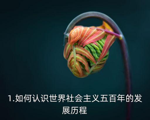 社會主義500年,馬克思恩格斯提出社會主義理論體系