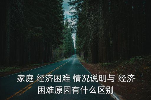 家庭經(jīng)濟(jì)情況說(shuō)明