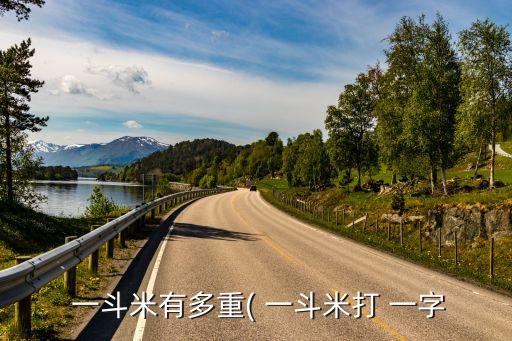  一斗米有多重( 一斗米打 一字