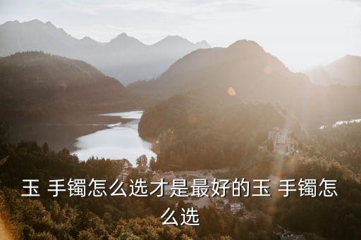 玉 手鐲怎么選才是最好的玉 手鐲怎么選