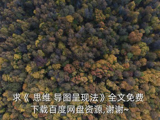 求《 思維 導圖呈現法》全文免費 下載百度網盤資源,謝謝~