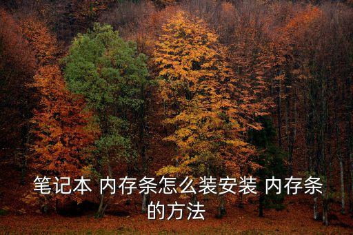  筆記本 內(nèi)存條怎么裝安裝 內(nèi)存條的方法