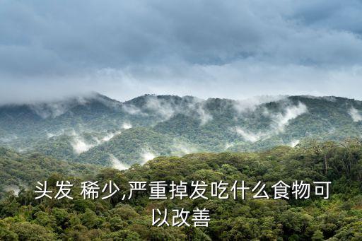  頭發(fā) 稀少,嚴(yán)重掉發(fā)吃什么食物可以改善